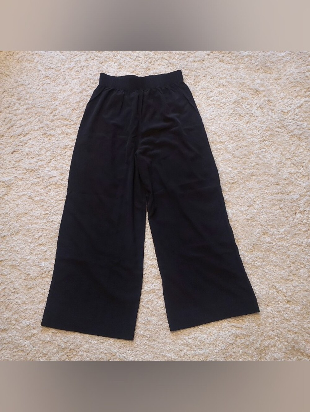 Elizabeth Suzann Florance Wide Leg Pants Washable Graphite Silk Medium